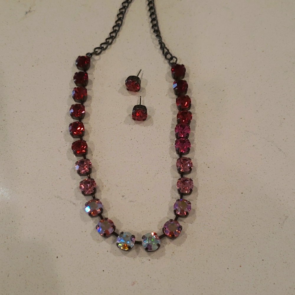 Necklace and earrings